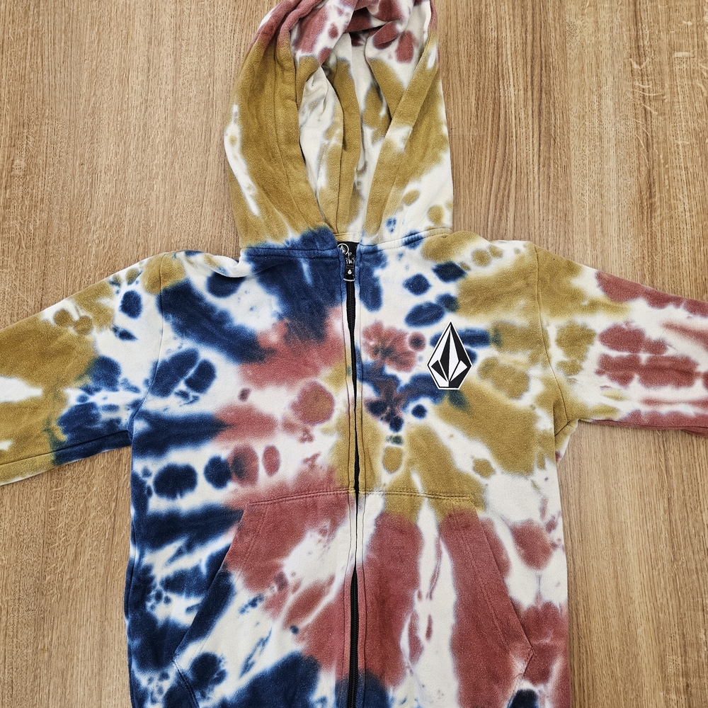Volcom Kids Multicolor Tie-Dye Hoodie Skater Cool